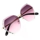 thumbnail image 2 of EeaseMX 1 par de gafas de sol para mujer con protección UV, sin montura, con ribete de cristal., 2 of 8