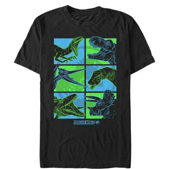 Men's Jurassic World: Fallen Kingdom Dino Bingo Graphic Tee Black Medium