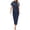 Navy, variant on Sentmoon Sleep Wear Set for Women Short Sleeve Womens Tops and Work Pants for Women Comfy Regular Fit Womens Pajama Sets S-XL