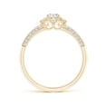 thumbnail image 2 of ANGARA Natural 0.25 Ct. Diamond Classic Ring in 14K Yellow Gold for Women (Ring Size: 12), 2 of 8