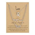 thumbnail image 1 of Twelve Constellations Gold Clavicle Necklace Set with Paper Card for Women Friendship Pendant, 1 of 2