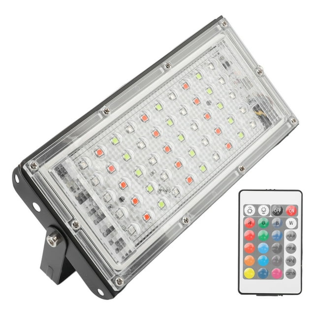 Luz de Inundación Rgb, Luz de Inundación de 50W AC 220V Para El Patio