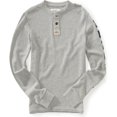 thumbnail image 1 of Aeropostale Camiseta Térmica Henley para Hombre, Gris, XX-Large Aeropostale  henley, 1 of 2