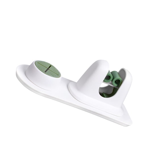 Matsuzay Mopas montadas en la pared, ganchos colgantes para tubos, estante de almacenamiento multiusos, soporte a prueba de humedad, Clip para escoba, Accesorios de baño Blanco Matsuzay HA065072-02B