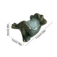 thumbnail image 3 of Aodebiao Ceramic Frog Statue Garden Decor Outdoor Ornament Handmade Pottery Sculpture Cute Frog Figurine Courtyard Decorations for Patio Lawn Yard Home Decor, 3 of 6