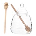 thumbnail image 7 of REOFLYUP 1Set Transparent Honey Storage Jar Glass Container Practical for Honey Syrup and Jam, 7 of 7