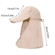 thumbnail image 3 of Sombrero de protección solar para hombres y mujeres | Gorra de pesca de nylon convertible con chal desmontable | Transpirable, de secado rápido, plegable | 55-60cm Ajustable | Azul, Morado, Beige,, 3 of 8