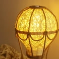 thumbnail image 3 of Gnmfd Hot Air Balloon Table Lamp with Woven Rattan Shade, Soft LED Night Lights for Bedroom Living Room Nursery Bedside Decor, Warm Ambient Fairy Lights for Room Relaxing Atmosphere Lighting, 3 of 6