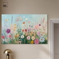 thumbnail image 2 of Art Remedy Playful Flower Art Canvas, 54" x 36", Gallery Wrapped, Lush and Lovely I, 2 of 7
