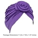 thumbnail image 5 of Turbante africano Jygee Disc, ingenioso, preatado, elegante, de alta elasticidad, para la cabeza, para mujer, morado, 5 of 5