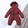 thumbnail image 5 of HIPYLO Kids Winter Jackets Girls Winter Coats Size 7/8 Large Black Hoodie Baby Girl Clothes 9-12 Months Fall/winter 18 Month Baby Boy Clothes 3 Month, Brown 9-12 Months, 5 of 8