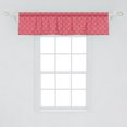 thumbnail image 2 of Ambesonne Pink Damask Window Valance, Repetitive Retro Abstract Flower Inspired Pattern, Curtain Valance for Kitchen Bedroom Decor with Rod Pocket, 54" X 12", Hot Pink Burnt Sienna, 2 of 2