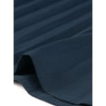 thumbnail image 5 of INSPIRE CHIC Women's Retro Ruffled Collar Short Sleeve A-Line Pleated Dress XS Dark Blue, 5 of 6
