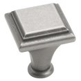 thumbnail image 1 of Amerock BP26131WN Manor Square Knob - Weathered Nickel, 1 of 1