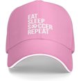 thumbnail image 1 of Eat Sleep Soccer Repeat Trucker Hat Baseball Cap Funny Outdoor Travel Dad Caps, 1 of 7