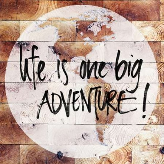 World on Wood Canvas Art - SD Graphics Studio ()