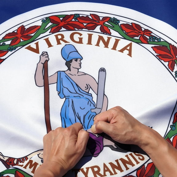 Anley Rip-Proof Double Sided 3-Ply Virginia State Flag 3x5 Ft - Virginia VA State Flags 300D Polyester