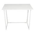thumbnail image 2 of Gzxs Foldable Desk, Home Office Portable Table, Writing Computer Desks Space Saving Workstation, White, 2 of 8