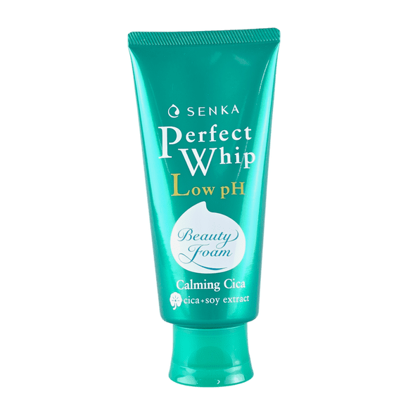 Espuma facial Shiseido Senka Perfect Whip de bajo pH y calmante Cica
