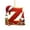 Z, variant on SLYNSHome Christmas Letters Tags Ornament,Red Personalized Alphabet Letters for DIY Crafts Xmas Hanging Monogram Initial Decorations - M