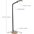 thumbnail image 2 of Brightech Litespan Daylight LED Floor Lamp with Adjustable Reading Light, Wood, 2 of 10