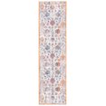 thumbnail image 2 of SAFAVIEH Bristol Clifton Abstract Polyester Runner Rug, Gray/Orange, 2'3" x 8', 2 of 8