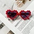 thumbnail image 5 of Heart Sunglasses,Fashion Cute Glasses UV Protection Outdoor Girl Heart Shaped Sunglasses for Toddler Party Beach, 5 of 5