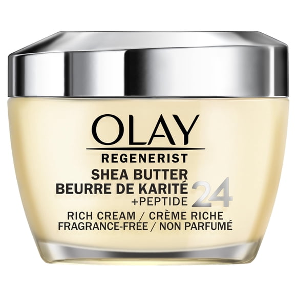 Crema hidratante Olay Regenerist, manteca de karité y péptido 24, 50 ml