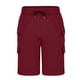 thumbnail image 4 of pstuiky Abreviatura para hombres, Pantalones cortos casuales de color sólido con cintura elástica y cordón transpirable para hombre Pantalones cortos de entrenamiento, 4 of 6