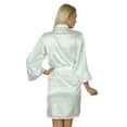 thumbnail image 5 of Bimba Women Short Satin Robe Getting Ready Bride Bridesmaid Robes Coverup Gift, 5 of 6