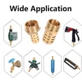 thumbnail image 3 of HUGFEGWE Brass Hose Fittings - 1/4" Barb to 1/8" Male Thread Air Line Adapter U2536-10855, 3 of 7