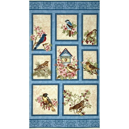 Lap Quilts Quilted Wall Hangings - Quilted Wall Hanging,Birds,Spring Scene, Birds of a Feather,