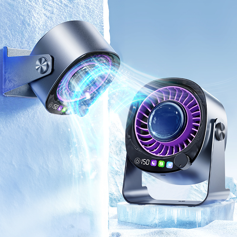 Quiet 360° Airflow Desk Fan - Electric Household Fan