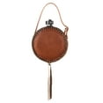 thumbnail image 2 of Rockin` Y Saddlery Leather-Covered Canteen with Inlay Texas LARGE, 2 of 2