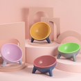 thumbnail image 3 of Monfince Raised Cat Bowls, Tilted Elevated Cat Food and Water Bowls Set, Stress Free Pet Feeder Bowl Dish for Cats and Small Dogs, Pink, 3 of 10