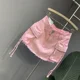 thumbnail image 5 of Minivestido rojo estilo chica picante de verano nuevo y único con bolsillos grandes atados, ropa de trabajo, bolso de cadera de línea A, moda para mujer, 5 of 5