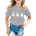 thumbnail image 2 of Weebloom Halloween Shirts for Kids Boy Girl Children Printed T Shirt Style Short Sleeved Top for 1-13 Years Dailywear,1-2 Years, 2 of 3