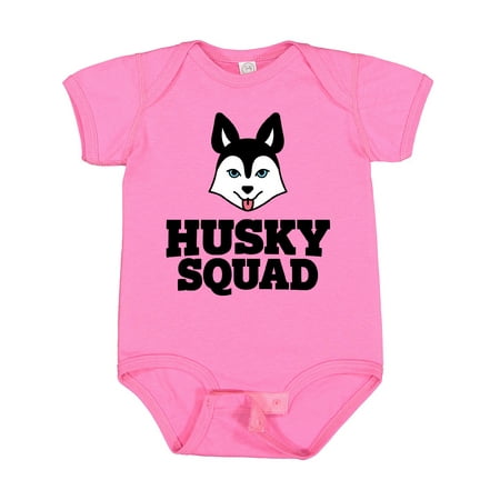 

Inktastic Dog Husky Squad Gift Baby Boy or Baby Girl Bodysuit