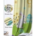 thumbnail image 6 of Happy Easter Blackout Curtains 90 Inch Length 2 Panels Set for Living Room Bedroom, Rabbits Eggs Spring Daisy Floral Grass Yellow Privacy Window Treatment Thermal Insulated Black Out Drapes 52"x90", 6 of 8