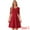Red, variant on DARING DIVA Elegant A-Line Work Casual Midi Dress S Red