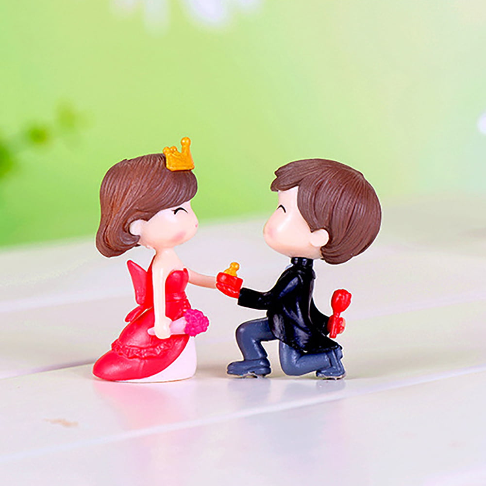 Details about   Sweety Lovers Couple Figurines Miniatures Style 6 2 Pcs Set 