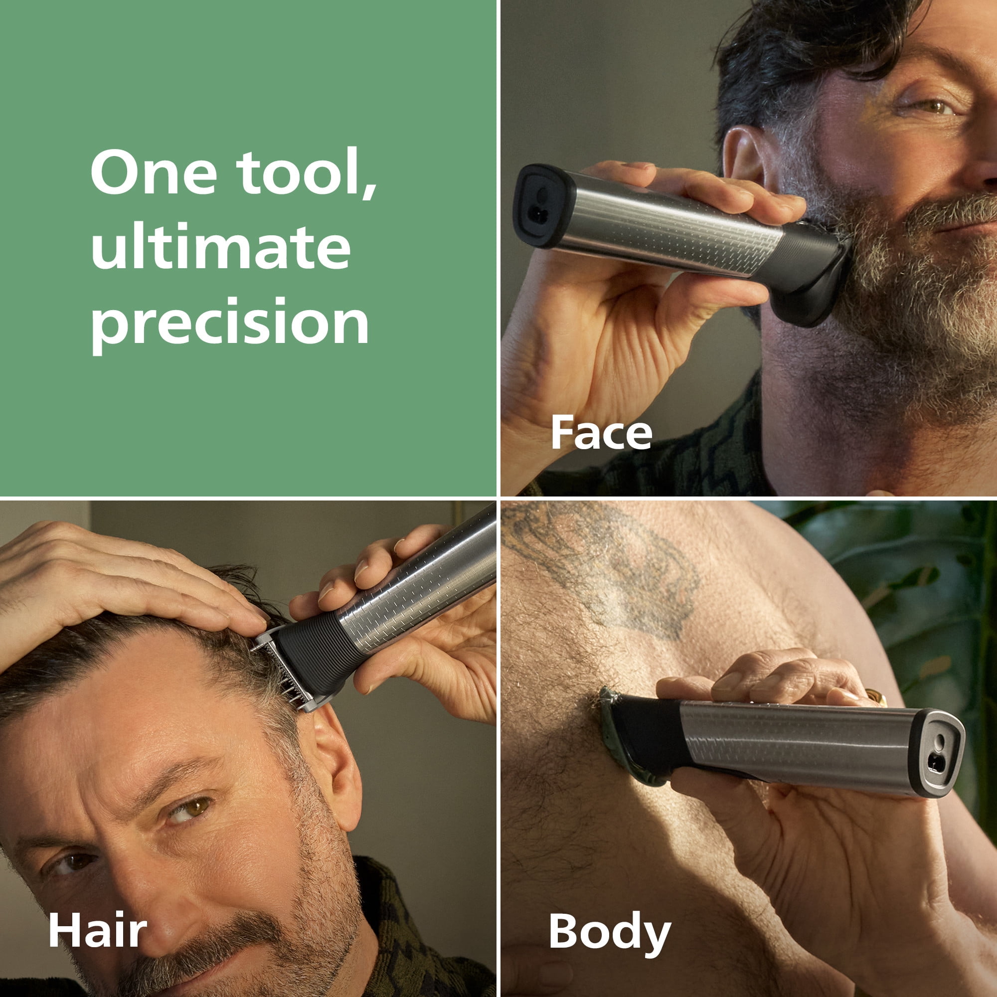 Philips Norelco All-In-One 9000 Series 23-Piece Trimmer - Electric Shaver and Clipper For Face, Beard, Head & Body, Self-Sharpening Full Metal Blades, 29 Length Settings (0.5-16 Mm), MG9575/49