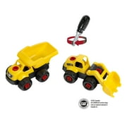 Cat®: Screw Truck 4-In-1 Set - Theo Klein 23 Piece Assembly Construction Toy With Toolbox, Including Digger & Dumper, Kids Pretend Play, Toys For Children Aged 3+