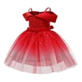 thumbnail image 3 of Toddler Rainbow Pageant Dresses for Girls Tutu Party Sparkly Princess Gown 3-9Years, 3 of 5