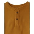 thumbnail image 2 of The Children's Place Boys Long Sleeve Thermal Henley Shirt, Sizes XS-XXL, 2 of 3