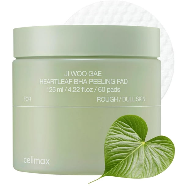 Almohadillas tónicas exfoliantes celimax Ji.Woo.Gae Heartleaf BHA (60)