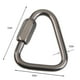 thumbnail image 3 of 2 Piezas / Paquete Mosquetón Triangular de Bloqueo de Tornillo de Acero, 3 of 9