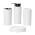 thumbnail image 1 of Juego de 4 accesorios de baño para encimera de baño, color blanco, 1 of 7