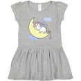 thumbnail image 3 of Inktastic Unicorn Moon Girls Toddler Dress, 3 of 5