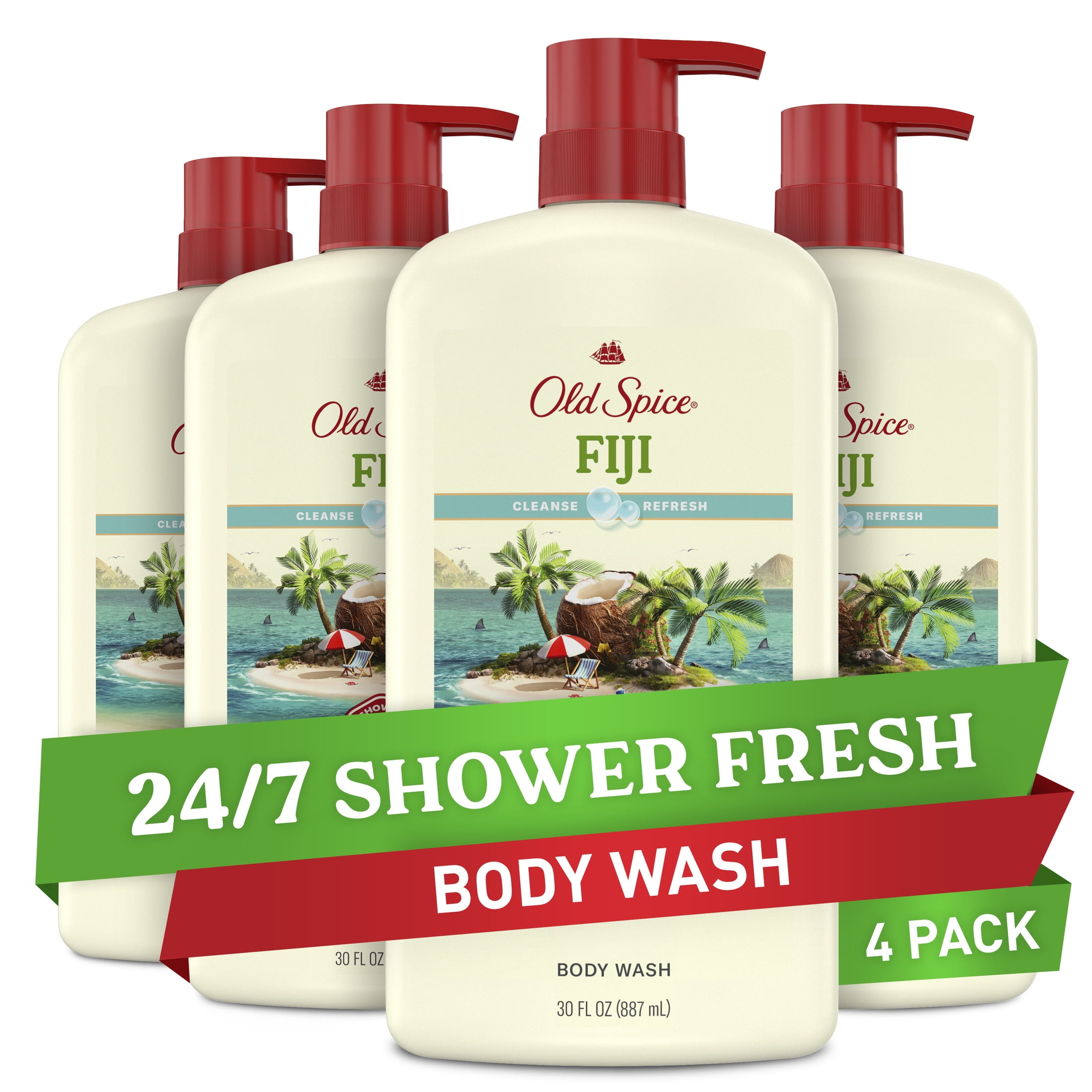 OLD SPICE Fiji Body Spray, 16 Oz (ca. 473 Ml) – Frischer Duft Für Herren